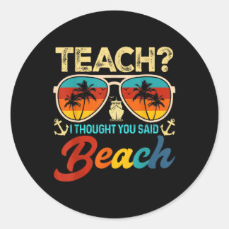 Adesivo Ensino Que Disse Professor De Praia Summer Vaca