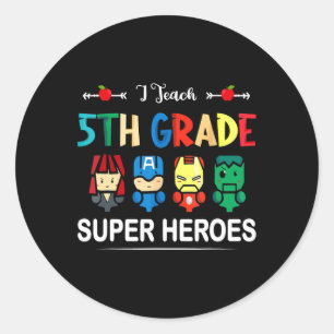 Adesivo Ensino Super-Heróis Da 5
