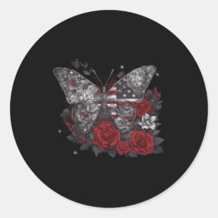 Adesivo Entomologia Usa Bandeira Patriótica 4 De Julho Com