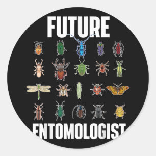 Adesivo Entomologista Futuro - Coletor de Insetos e Amor d