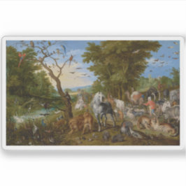 Adesivo Entrada dos animais na arca de Noé