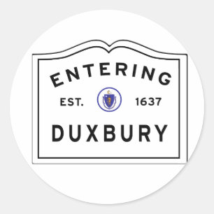 Adesivo Entrada na cidade de DUXBURY