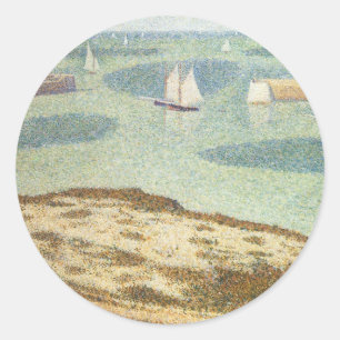 Adesivo Entrada no porto por Georges Seurat, Vintage Art