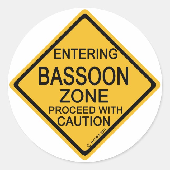 Adesivo Entrando na Zona de Bassoon (Frente)