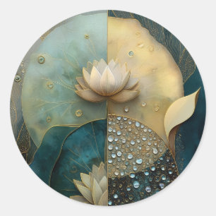 Adesivo Entre Água e Luz Design Flor de Lótus