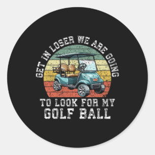 Adesivo Entre, Perdedor, Vamos Procurar Minha Bola de Golf