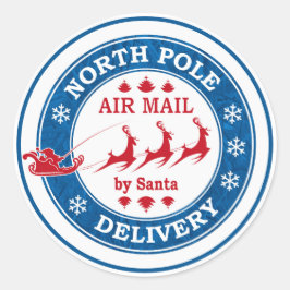 Adesivo Entrega de Correio Aéreo para Papais noeis do Polo