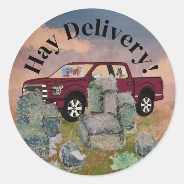 Adesivo entrega de feno (Frente)