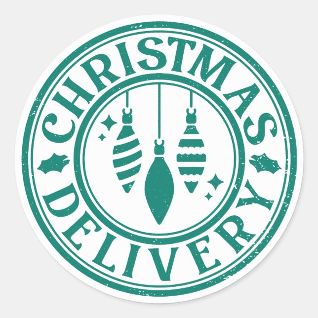 Adesivo Entrega de Natal (Frente)