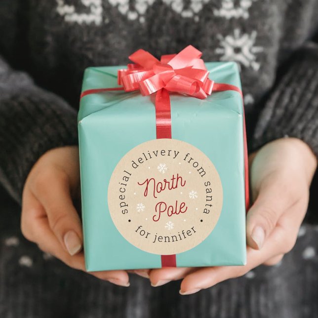 Adesivo Entrega Especial De Papais noeis No Polo Norte (Criador carregado)