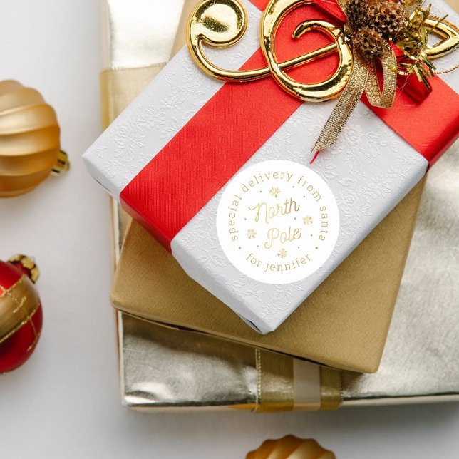 Adesivo Entrega Especial De Papais noeis No Polo Norte (Criador carregado)