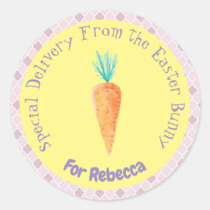 Adesivo Entrega especial do coelho da Páscoa