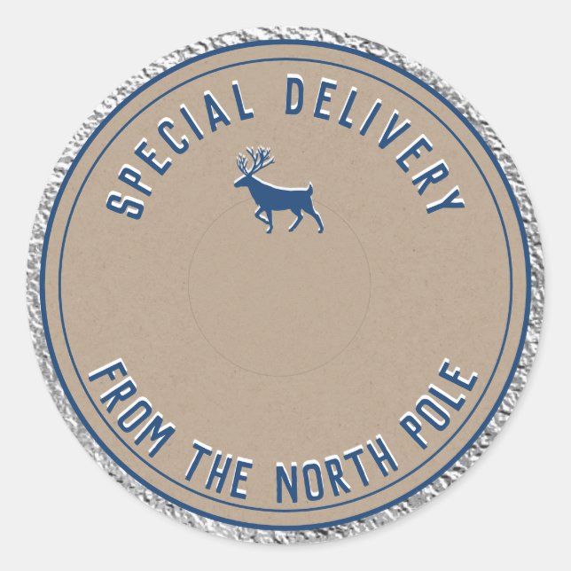 Adesivo Entrega Especial Do Polo Norte (Frente)