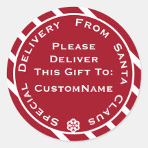 Entrega Especial Do Presente De Natal Do Papai Noe