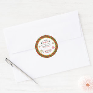 Adesivo Entrega Especial Personalizada do Papai Noel do Po