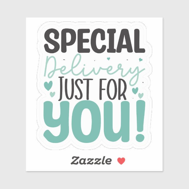 Adesivo Entrega especial só para você! (Folha)