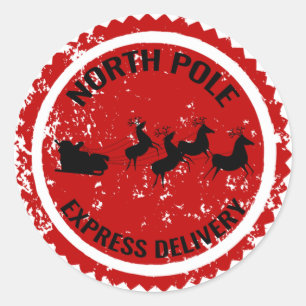 Adesivo Entrega Expressa do Polo Norte