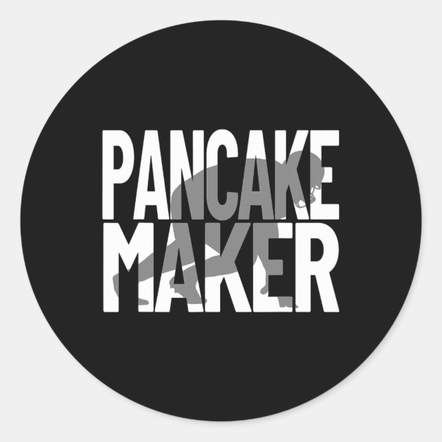 Adesivo Entrevistador Engraçado Meme Lineman Pancake Maker (Frente)