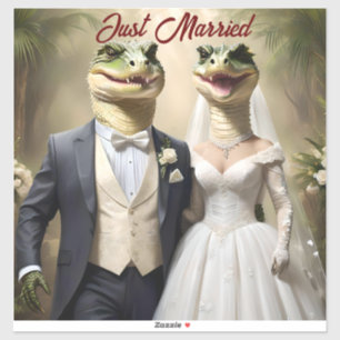 Adesivo "Entrou no Amor: Um Caso De Casamento Crocodiliano