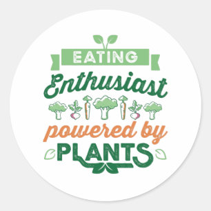 Adesivo Entusiasta alimentado pelas plantas, Presente de V