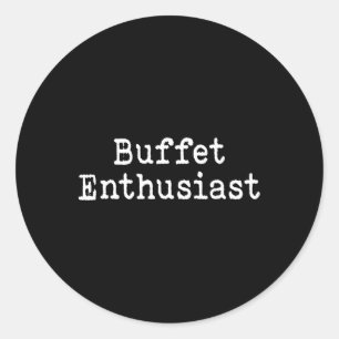 Adesivo Entusiasta do Buffet Amante de Comida Divertida Fé