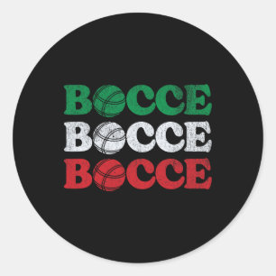 Adesivo Entusiasta do Jogo de Boliche Retrô de Grama Bocce