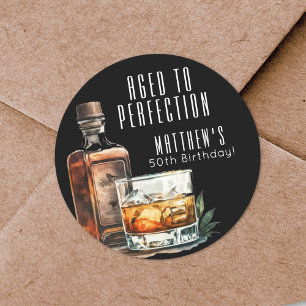 Adesivo Envelhecido à Perfeição Aniversário