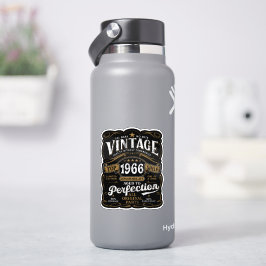 Adesivo Envelhecido à Perfeição Vintage 1966 Aniversário 6