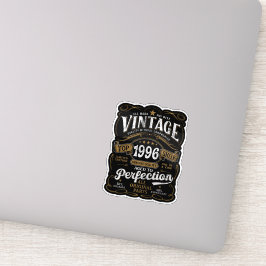 Adesivo Envelhecido à Perfeição Vintage 1996 Aniversário d