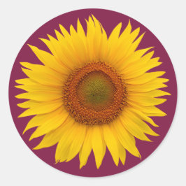 Adesivo Envelope da Flor Amarelo-Sunfloral Borgonha