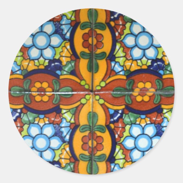 Adesivo Envelope de Azulejo Talavera mexicano 20 selos (Frente)