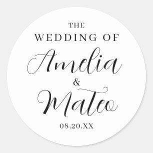 Adesivo Envelope de Caligrafia Elegante