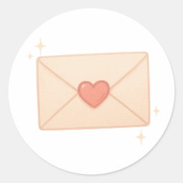 Adesivo Envelope de carta de amor