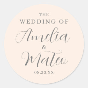 Adesivo Envelope de Casamento de Caligrafia Verde Emerald