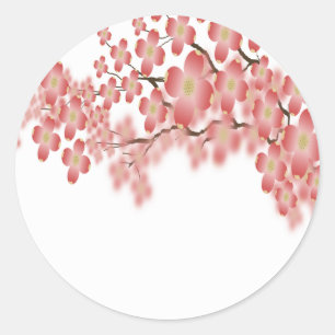 Adesivo Envelope de Casamento Design Dogwood