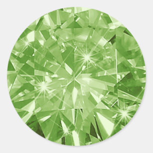 Adesivo Envelope de Convite de Pedra Preciosa Peridot Embr