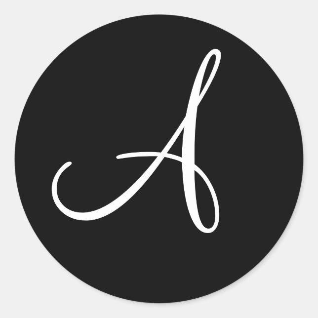 Adesivo Envelope de Convite para Casamento Monograma Perso (Frente)