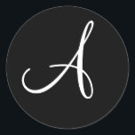 Adesivo Envelope de Convite para Casamento Monograma Perso<br><div class="desc">Monograma Personalizado Vedações De Envelope De Casamento De Casamento Para Convites</div>