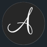 Adesivo Envelope de Convite para Casamento Monograma Perso<br><div class="desc">Monograma Personalizado Vedações De Envelope De Casamento De Casamento Para Convites</div>