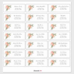 Adesivo Envelope de Endereço Convidado Clementine e Greene