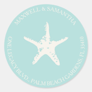 Adesivo Envelope de Endereço de Devolução Casamento de 