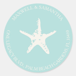 Adesivo Envelope de Endereço de Devolução Casamento de Pra