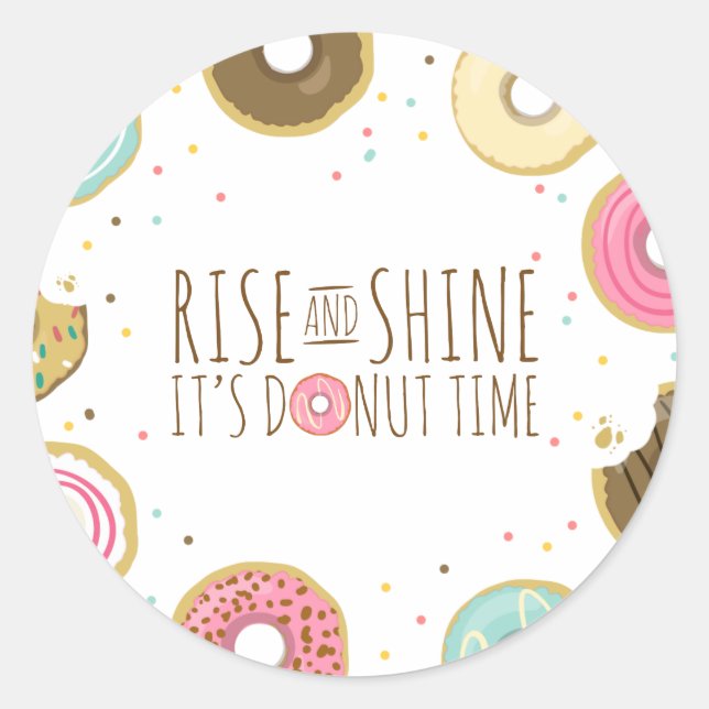 Adesivo Envelope de Festa de aniversário superior de rosqu (Frente)