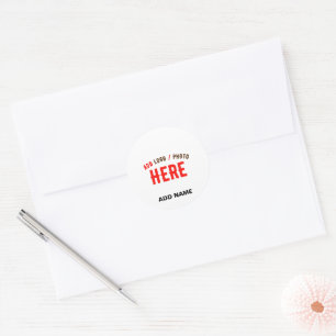 Adesivo ENVELOPE DE MARCA BRANCA PERSONALIZÁVEL MODERNA na