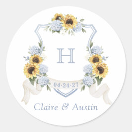 Adesivo Envelope de repouso do sol Dosagem azul Hydrangea