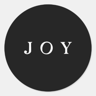 Adesivo Envelope de script JOY ou quebra de presente preto