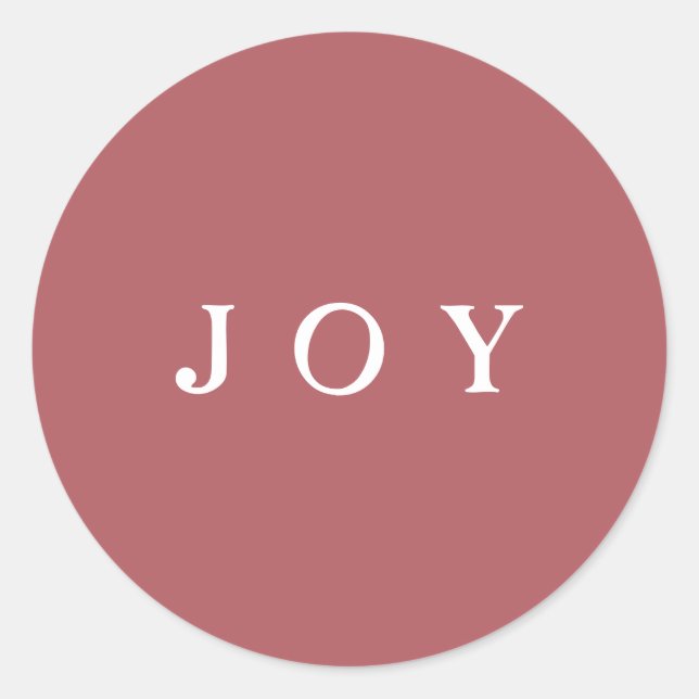 Adesivo Envelope de script JOY ou Quebra de presente rosa (Frente)