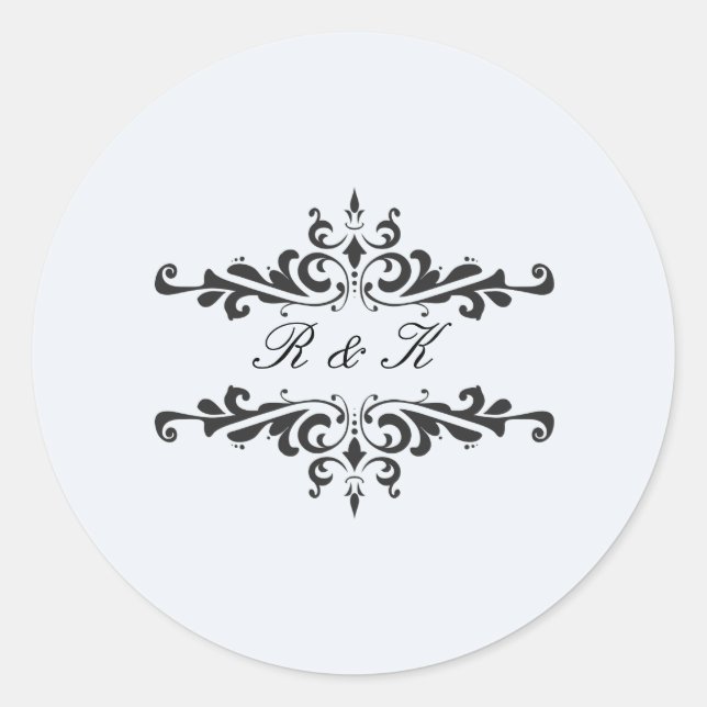 Adesivo Envelope Elegância Simples Selo- Ovo de Robin (Frente)