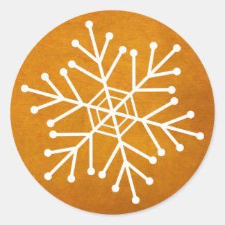 Adesivo Envelope Floco de Neve Feriado ou Selos Presentes