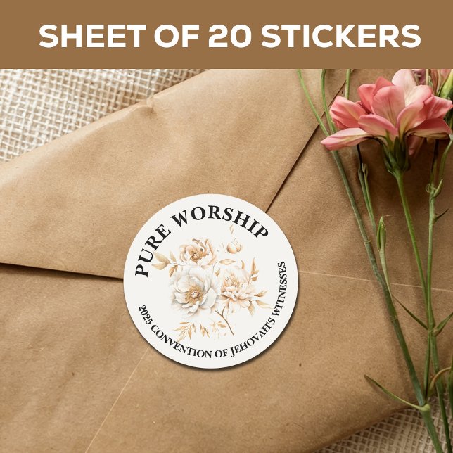 Adesivo Envelope JW da Convenção sobre o Culto Puro de 202 (Criador carregado)